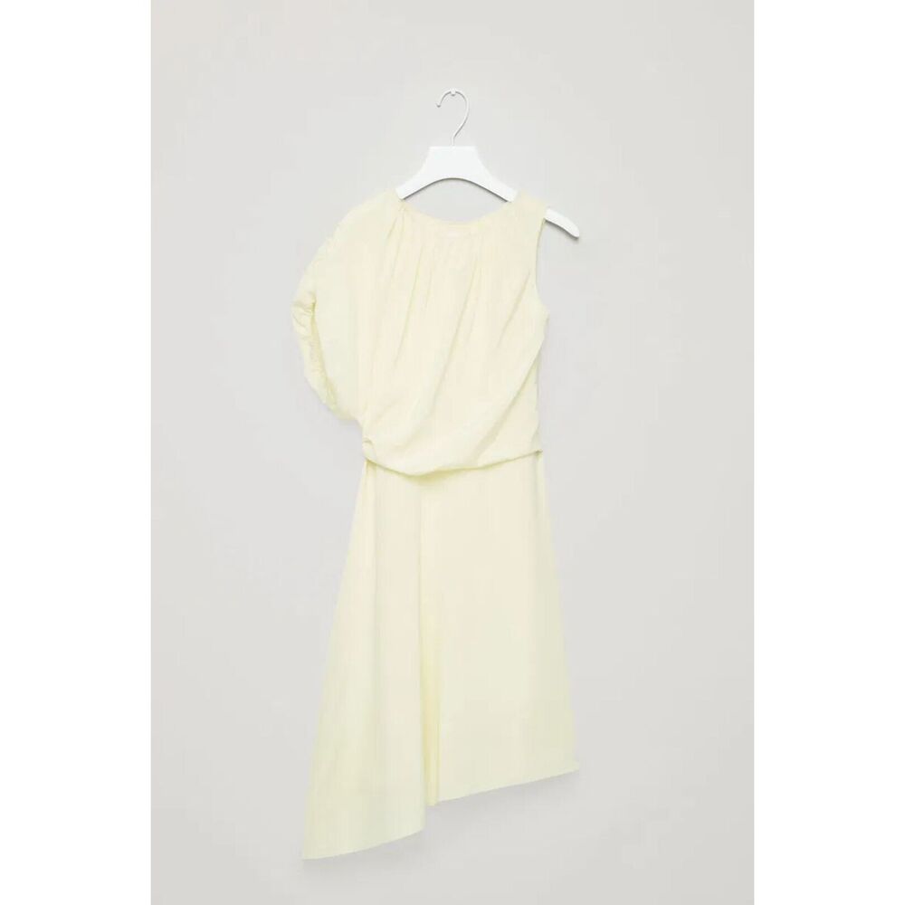COS Butter Yellow Asymmetrical Dress